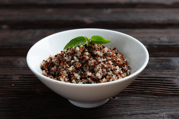 Hot Cereal Mix of Red and Whole Grain Quinoa