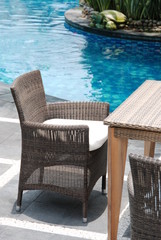 Artistic Ethnic Classy Modern Elegant Luxury Indoor Home Interiors and Outdoor Garden Park Furniture Table Chair Cabinet Accessories from Rattan Plastic Wicker or Wooden Materials for Hotel and House 