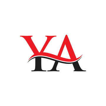 YA Letter Linked Logo. YA Letter Modern Business Logo Design Vector template.