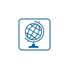 globe icon vector design symbol go to web