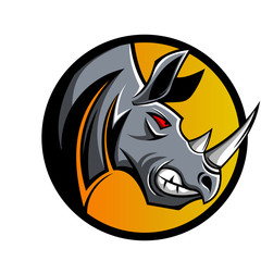 rhino mascot and esport gaming logo