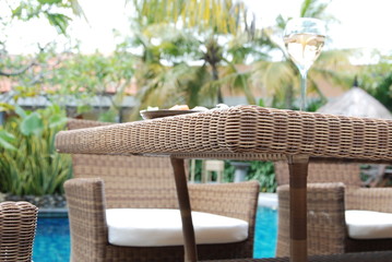 Artistic Ethnic Classy Modern Elegant Luxury Indoor Home Interiors and Outdoor Garden Park Furniture Table Chair Cabinet Accessories from Rattan Plastic Wicker or Wooden Materials for Hotel and House 