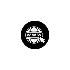 globe icon vector design symbol of go to web