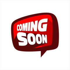 new stylish coming soon sign. an icon for website page site and offline banner. coming Soon stamp vector illustration.