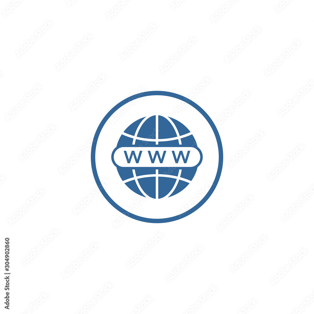 Poster globe icon vector design symbol of go to web
