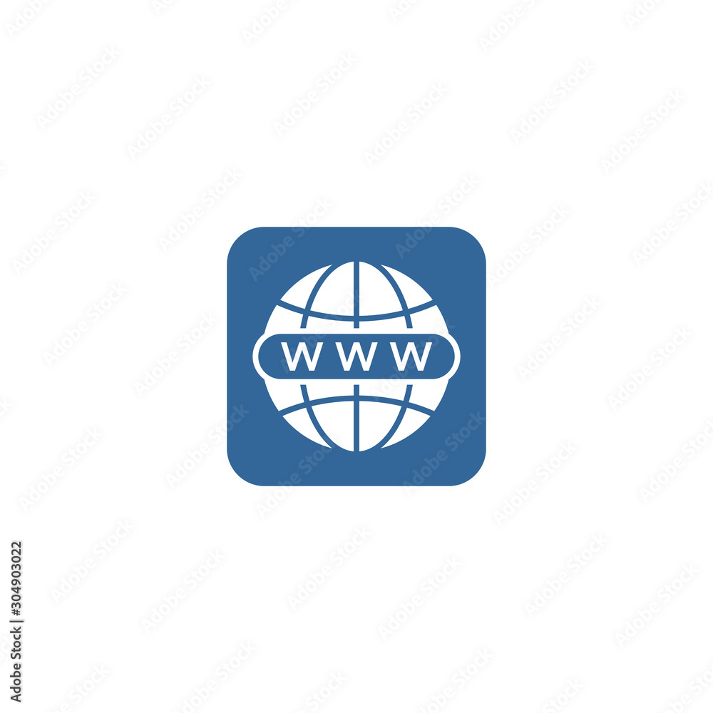 Poster globe icon vector design symbol of go to web
