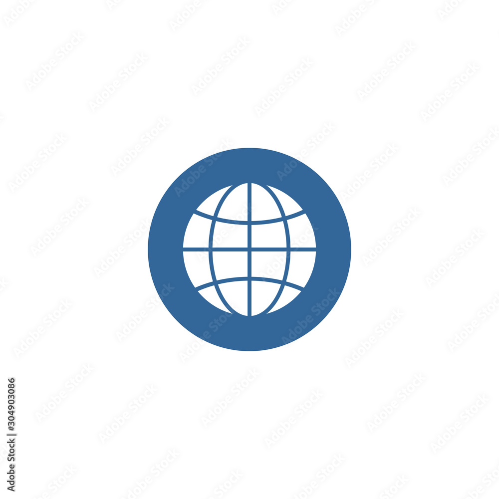 Poster globe icon vector design symbol of go to web
