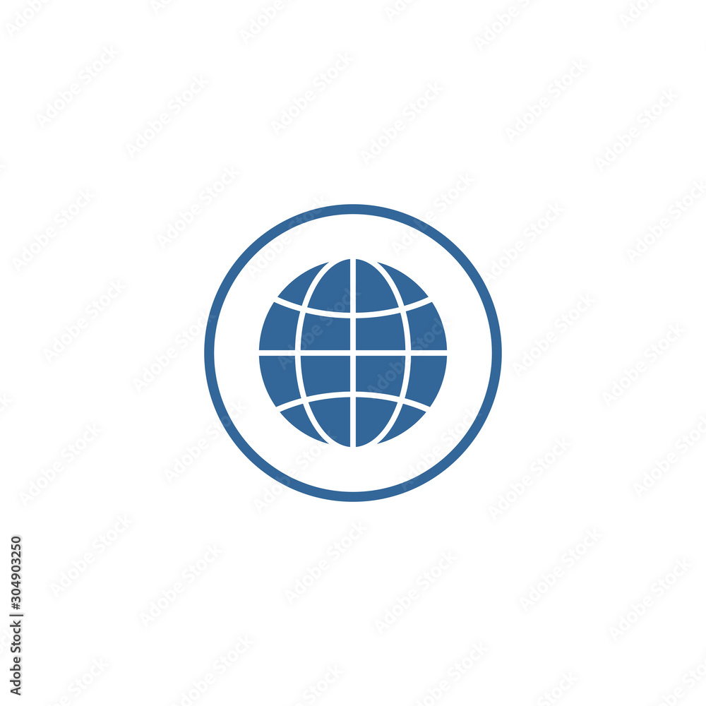 Poster globe icon vector design symbol of go to web