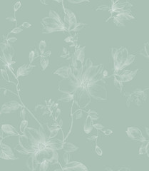 Obraz premium Floral seamless pattern can be used for wallpaper, website background, textile printing.
