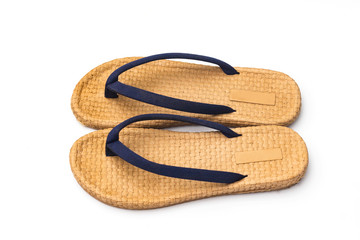 Women's Sandals Bamboo Pattern Isolated White Background