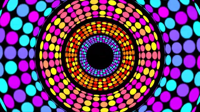 RETRO CIRCLES DISCO DANCE VIDEO BACKGROUND