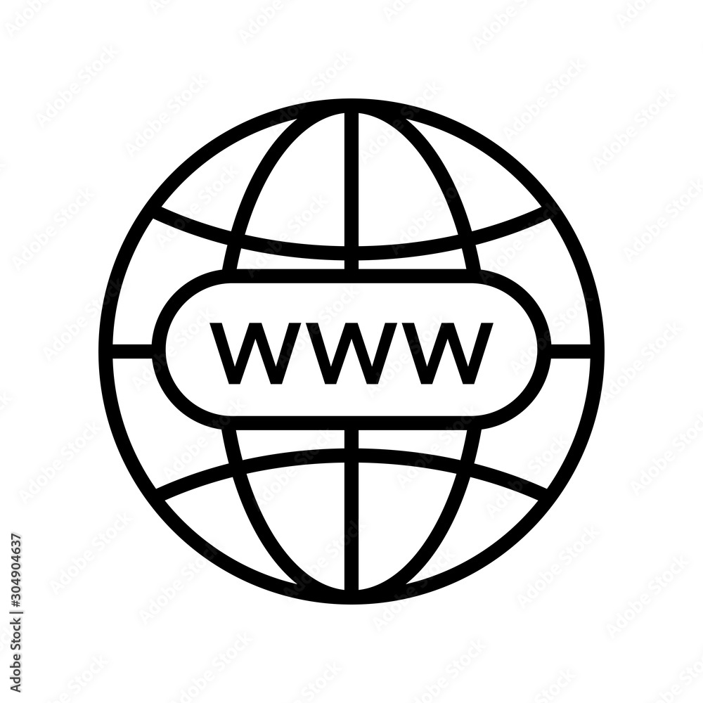 Poster globe icon vector design symbol of go to web