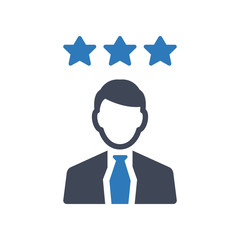 Business customer rating icon