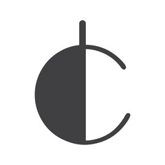 Initial DC Letter logo design vector template