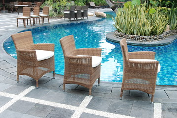 Artistic Ethnic Classy Modern Elegant Luxury Indoor Home Interiors and Outdoor Garden Park Furniture Table Chair Cabinet Accessories from Rattan Plastic Wicker or Wooden Materials for Hotel and House 