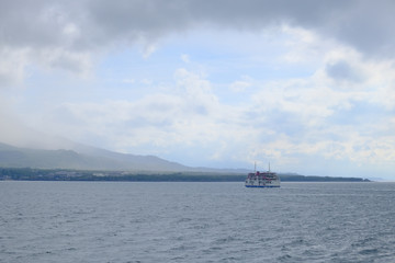 桜島に向かう桜島フェリー