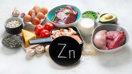 Foods High in Zinc - obrazy, fototapety, plakaty