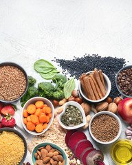 Obraz na płótnie Canvas Liver detox diet food concept . Foods for healthy liver.