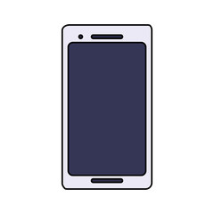 smartphone screen on white background
