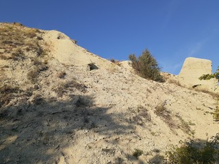  mountains against the blue sky