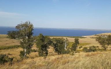  view of the Volga river from the cliff