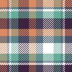 Plaid or tartan vector is background or texture in many color