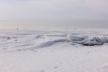 landscape on the ice