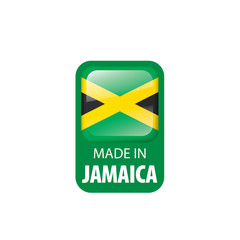 Fototapeta premium Jamaica flag, vector illustration on a white background