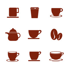bundle coffee of set icons vector illustration design