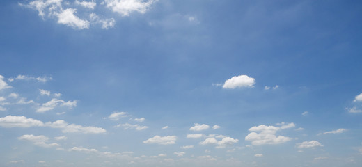 Thin Cloud floating on the blue sky.the sky is bright and clear..