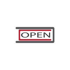 TEXT OPEN VECTOR TEMPLATE ICON