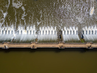 Aerial photo Dam