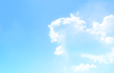 blue sky with beautiful natural white clouds