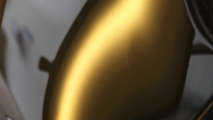 rectification of dents on the metal surface of the car. Metal heating, reflection on the car