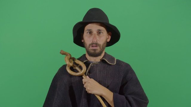 Adult Man Magician Find Something Surprising