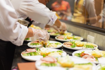 Catering food of hotel