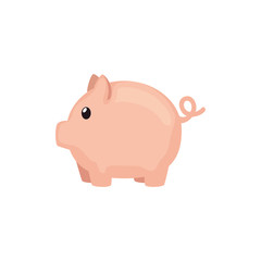 piggy bank saving isolated icon vector illustration design