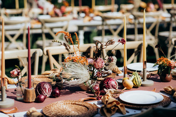 Beautiful wedding table decoration & wedding table setting