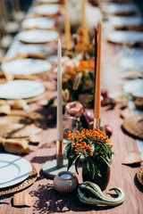 Beautiful wedding table decoration & wedding table setting