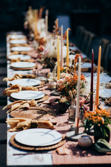 Beautiful wedding table decoration & wedding table setting