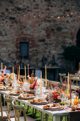 Beautiful wedding table decoration & wedding table setting