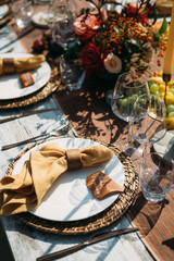 Beautiful wedding table decoration & wedding table setting