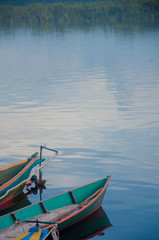 Obraz premium KLOTOK traditional transportation river in central kalimantan, indonesia