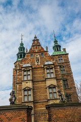 Rosenborg Castle in Copenhagen, Denmark. Built in the Dutch Renaissance style in 1606 during the...