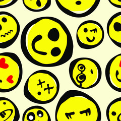 emotion seamless pattern