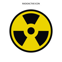 Radioactive icon design , hazardous sign