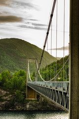 Bridge over fjord, Norway
