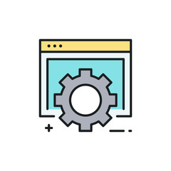 Web Setting Vector Icon