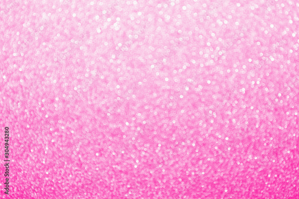 Wall mural abstract blur pink glitter sparkle defocused bokeh light background