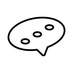speech bubble on white background